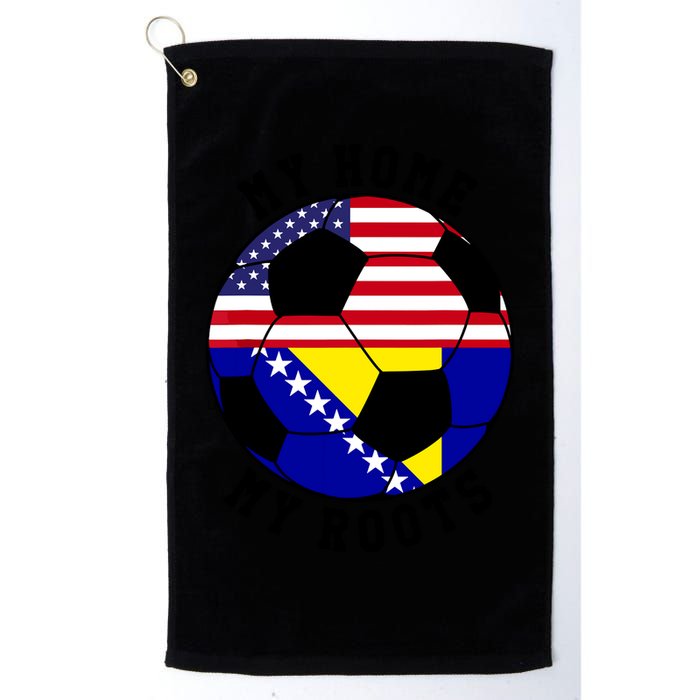 My Home My Roots Bosnia Flag Soccer Golf Towel
