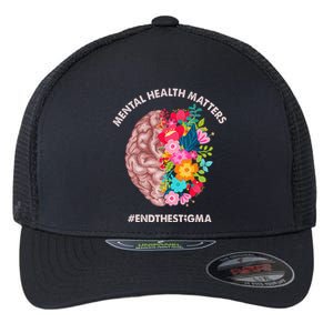 Mental Health Matters Awareness Month End The Stigma Flexfit Unipanel Trucker Cap