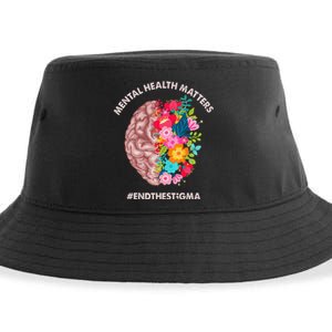 Mental Health Matters Awareness Month End The Stigma Sustainable Bucket Hat