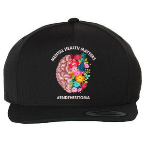 Mental Health Matters Awareness Month End The Stigma Wool Snapback Cap