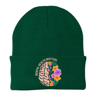 Mental Health Matters Gift Awareness Month Mental Health Knit Cap Winter Beanie