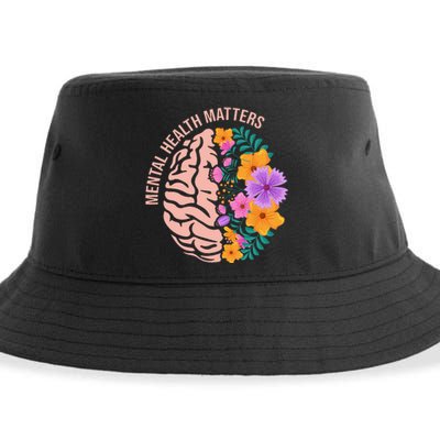 Mental Health Matters Gift Awareness Month Mental Health Sustainable Bucket Hat