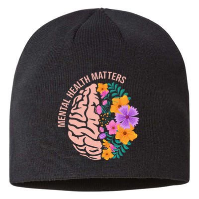 Mental Health Matters Gift Awareness Month Mental Health Sustainable Beanie