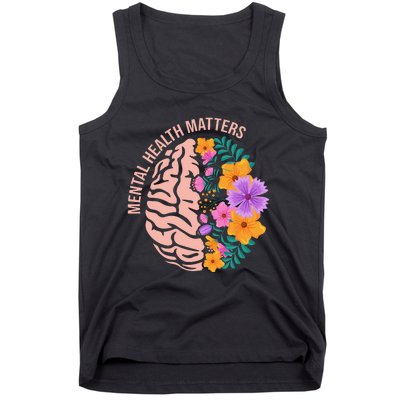 Mental Health Matters Gift Awareness Month Mental Health Tank Top