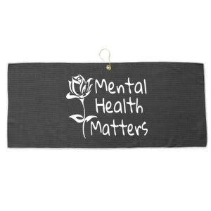 Mental Health Matters Tal Awareness 12 Step Recovery Gift Large Microfiber Waffle Golf Towel