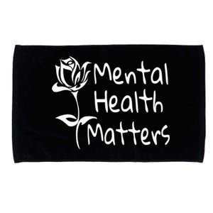 Mental Health Matters Tal Awareness 12 Step Recovery Gift Microfiber Hand Towel