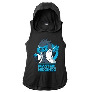 Master Hedgehog Ladies PosiCharge Tri-Blend Wicking Draft Hoodie Tank