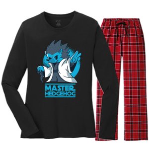 Master Hedgehog Women's Long Sleeve Flannel Pajama Set 