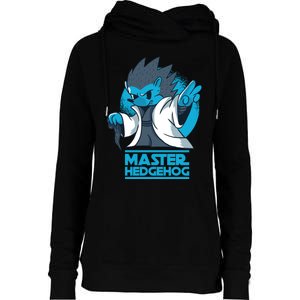 Master Hedgehog Womens Funnel Neck Pullover Hood