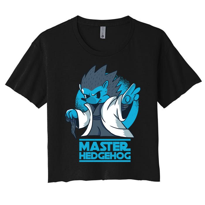 Master Hedgehog Women's Crop Top Tee