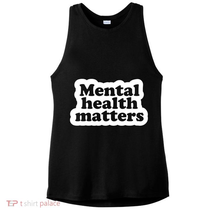 Mental Health Matters Awareness Ladies PosiCharge Tri-Blend Wicking Tank