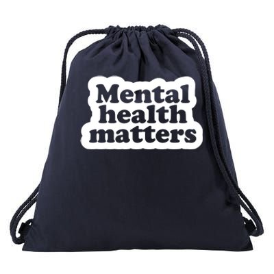 Mental Health Matters Awareness Drawstring Bag