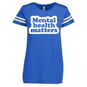 Mental Health Matters Awareness Enza Ladies Jersey Football T-Shirt