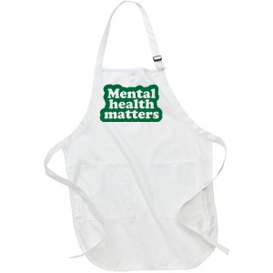 Mental Health Matters Awareness Full-Length Apron With Pockets