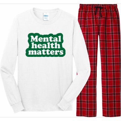 Mental Health Matters Awareness Long Sleeve Pajama Set