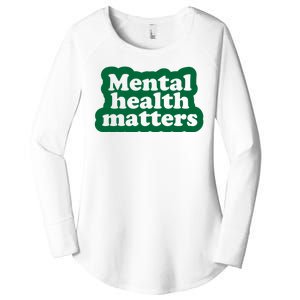 Mental Health Matters Awareness Women's Perfect Tri Tunic Long Sleeve Shirt