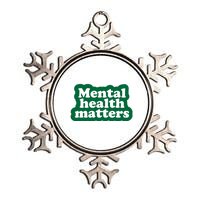 Mental Health Matters Awareness Metallic Star Ornament