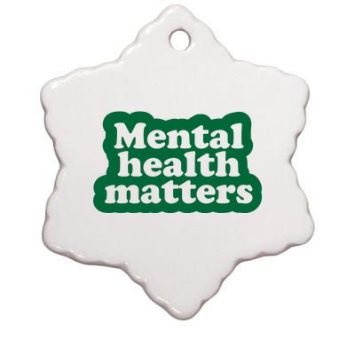 Mental Health Matters Awareness Ceramic Star Ornament