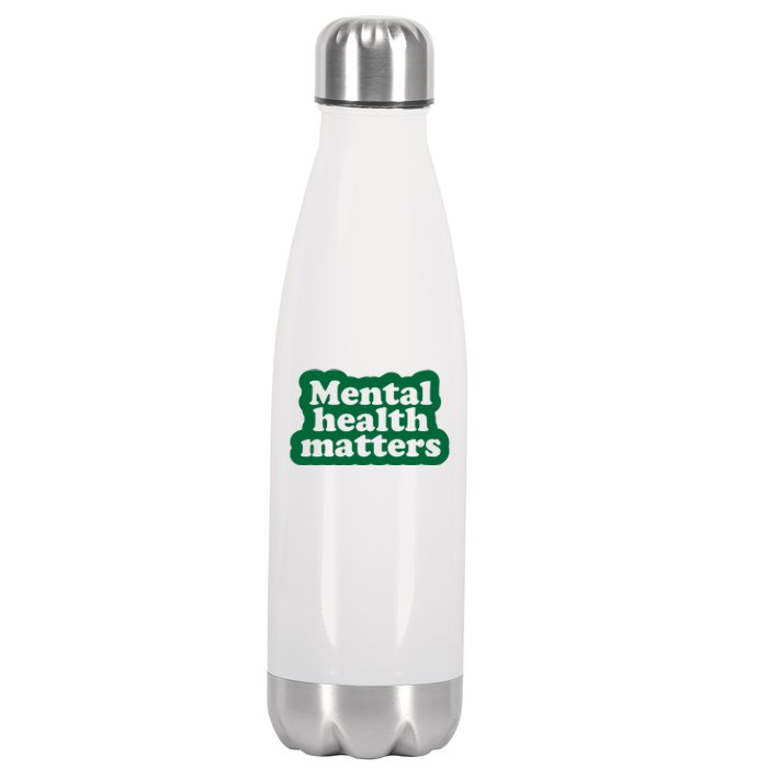 Mental Health Matters Awareness Stainless Steel Insulated Water Bottle