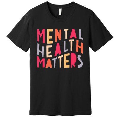 Mental Health Matters Human Brain Illness Awareness Support Premium T-Shirt