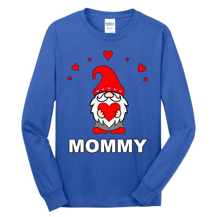 Mommy Happy MotherS Day Mom Gift Mothers Gnome Cute Elf Great Gift Tall Long Sleeve T-Shirt