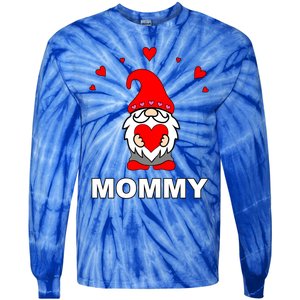 Mommy Happy MotherS Day Mom Gift Mothers Gnome Cute Elf Great Gift Tie-Dye Long Sleeve Shirt