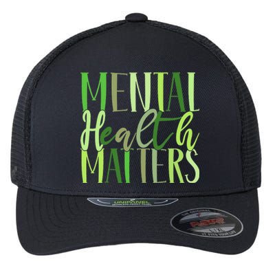 Mental Health Matters Human Brain Illness Awareness Flexfit Unipanel Trucker Cap