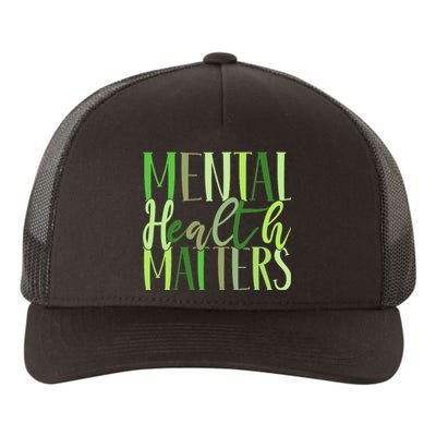 Mental Health Matters Human Brain Illness Awareness Yupoong Adult 5-Panel Trucker Hat