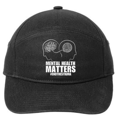 Mental Health Matters End The Stigma 7-Panel Snapback Hat