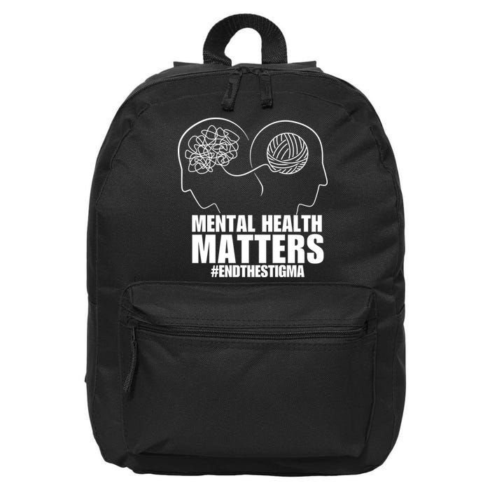 Mental Health Matters End The Stigma 16 in Basic Backpack