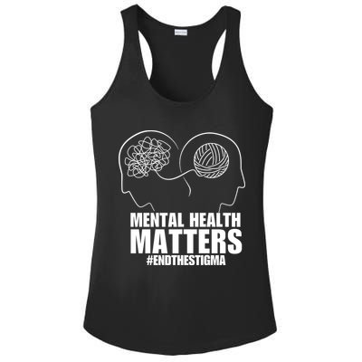 Mental Health Matters End The Stigma Ladies PosiCharge Competitor Racerback Tank