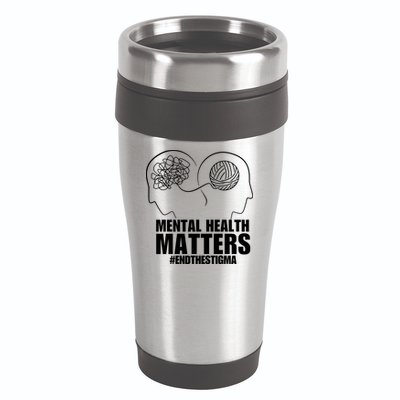 Mental Health Matters End The Stigma 16oz Travel Tumbler