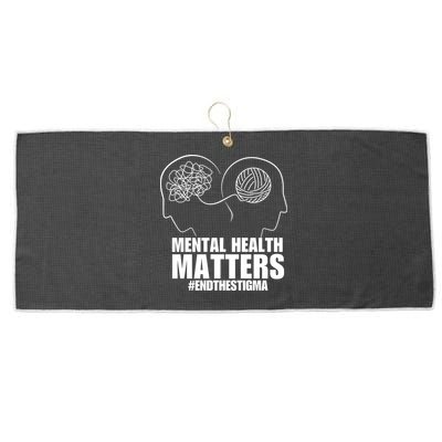 Mental Health Matters End The Stigma Large Microfiber Waffle Golf Towel