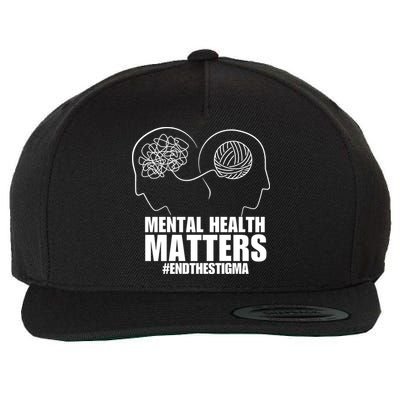 Mental Health Matters End The Stigma Wool Snapback Cap