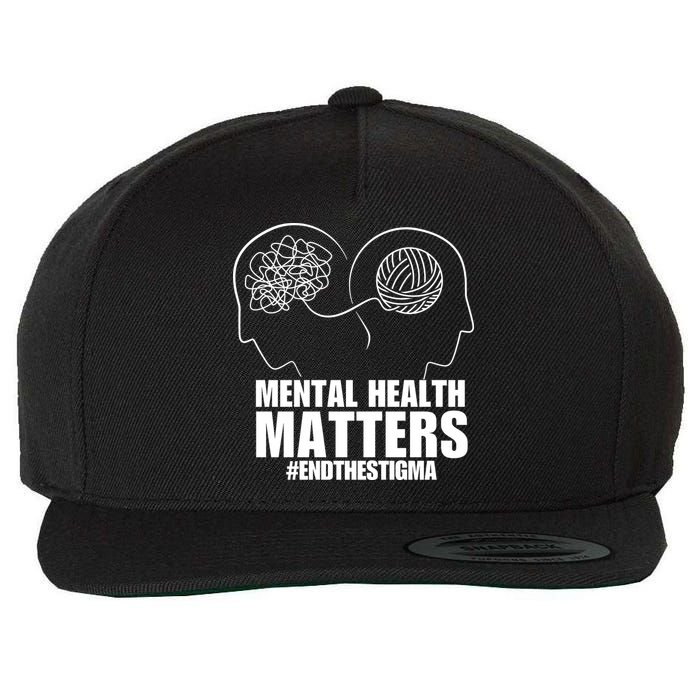 Mental Health Matters End The Stigma Wool Snapback Cap
