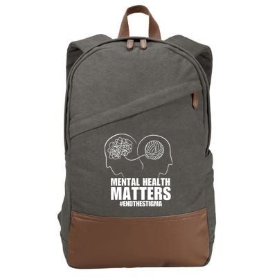 Mental Health Matters End The Stigma Cotton Canvas Backpack