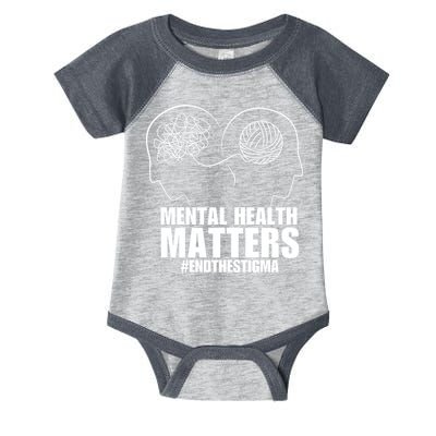 Mental Health Matters End The Stigma Infant Baby Jersey Bodysuit