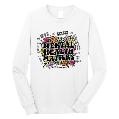 Mental Health Matters Gift Human Brain Illness Awareness Long Sleeve Shirt