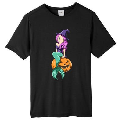 Mermaid Halloween Mermaid Pumpkin Gift Mermaid Halloween Tall Fusion ChromaSoft Performance T-Shirt