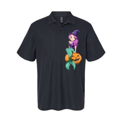 Mermaid Halloween Mermaid Pumpkin Gift Mermaid Halloween Softstyle Adult Sport Polo