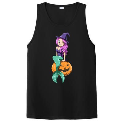 Mermaid Halloween Mermaid Pumpkin Gift Mermaid Halloween PosiCharge Competitor Tank