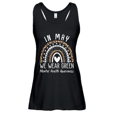 Mental Health Matters We Wear Green Mental Health Awareness Ladies Essential Flowy Tank