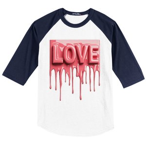 My Heart Melts Baseball Sleeve Shirt