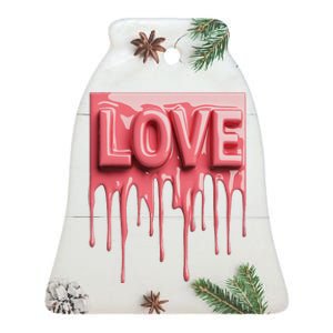 My Heart Melts Ceramic Bell Ornament