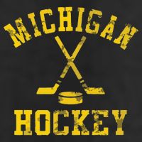 Michigan Hockey 11oz C Handle Ceramic Mug