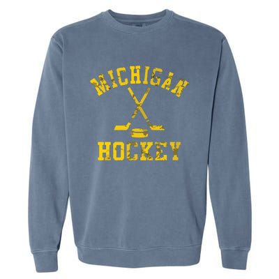 Michigan Hockey Garment-Dyed Sweatshirt