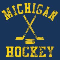 Michigan Hockey 7 Panel Mesh Trucker Snapback Hat
