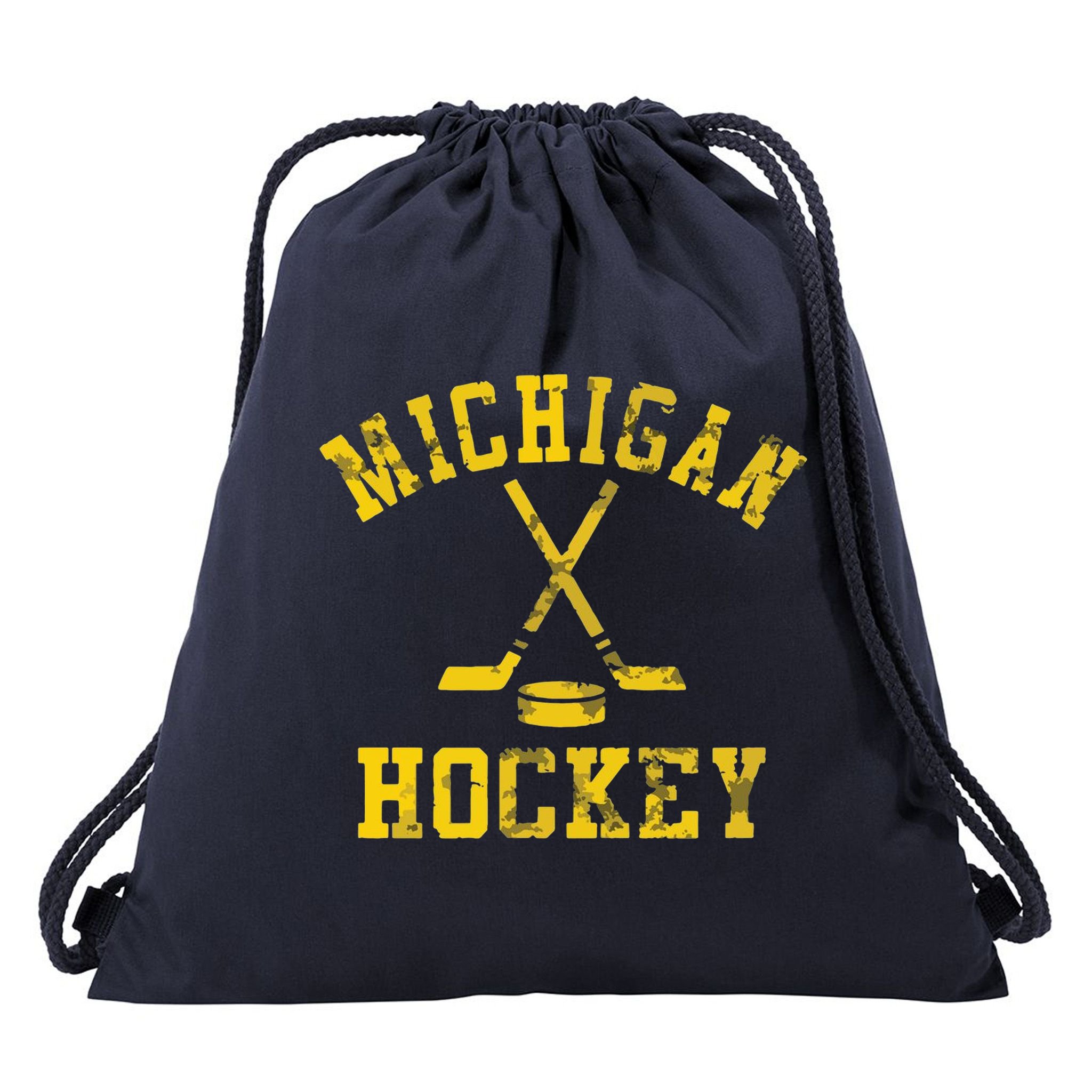Michigan Hockey Drawstring Bag