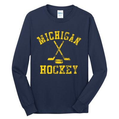 Michigan Hockey Tall Long Sleeve T-Shirt