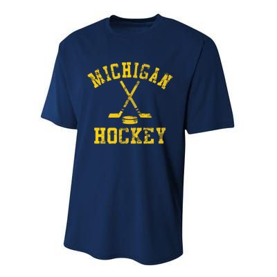 Michigan Hockey Performance Sprint T-Shirt